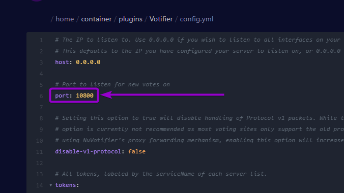 New values ​​on the port line