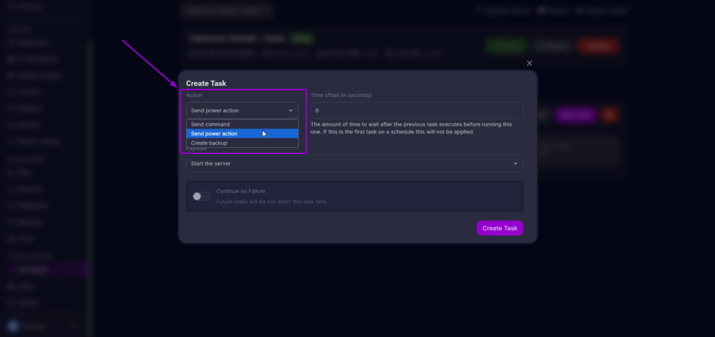 Set Power Action Hytale Restart