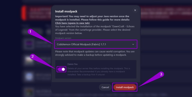 How To Install the Cobblemon Modpack on Your Minecraft Server