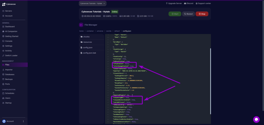 Worl Dificulty Settings - Hytale