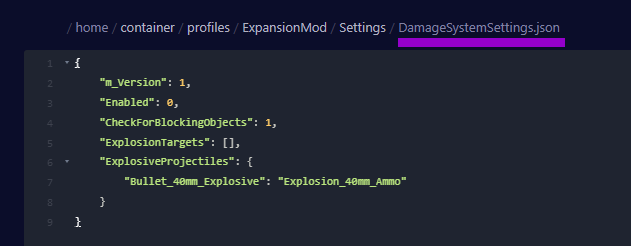 day z damage settings file from expansion mod