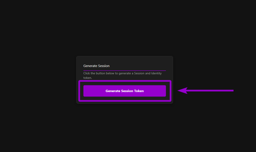 cybrancee token generator website, with generate token button outlined