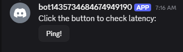 Discord Bot Example of Button