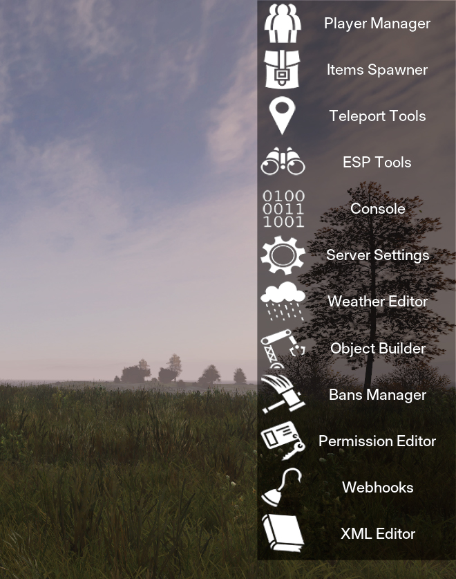 dayz vppadmintools ingame panel