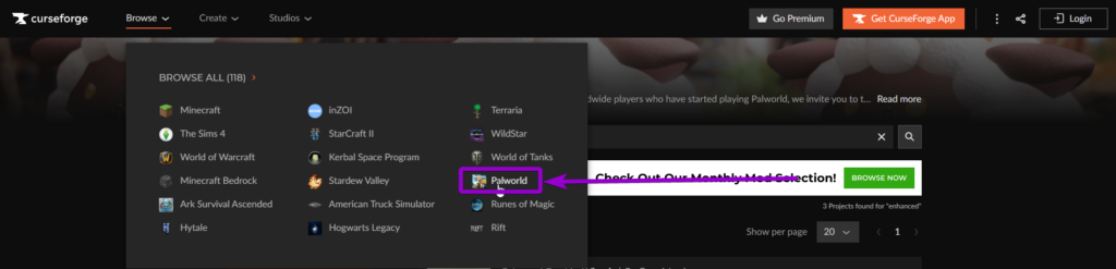 'PalWorld'outlined with arrow
