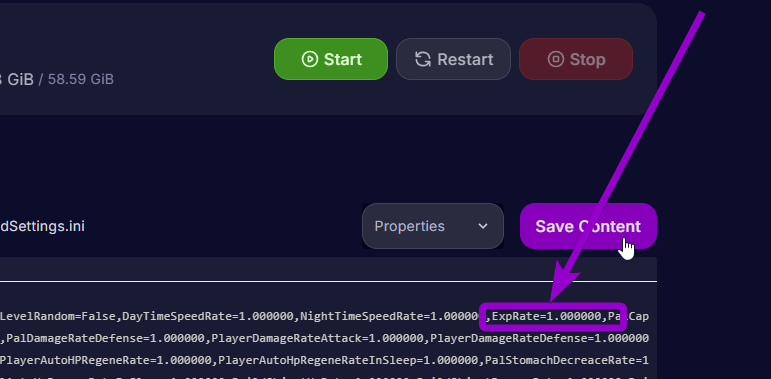 'ExpRate' outlined with arrow