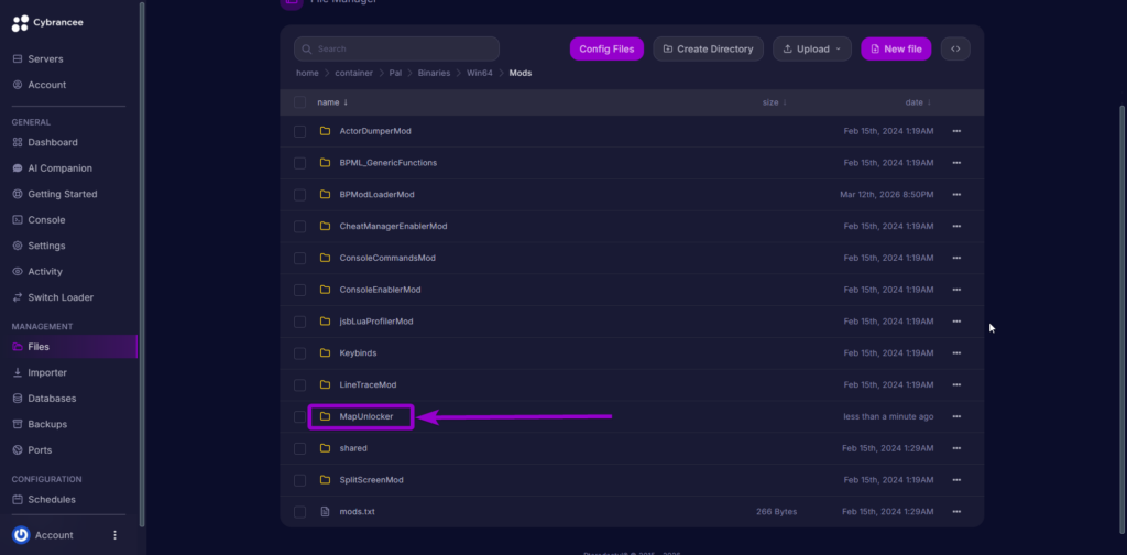 'MapUnlocker' folder outlined with arrow