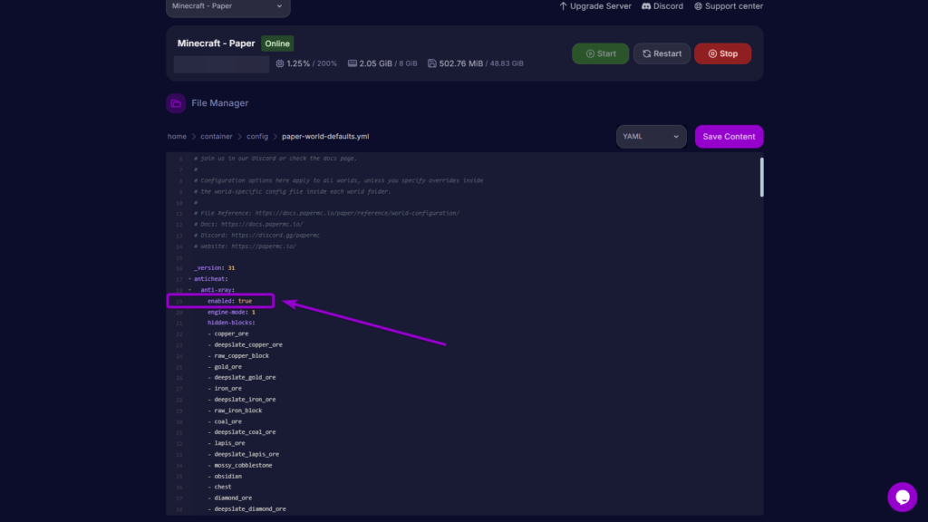 Cybrancee paper antixray enabled true setting