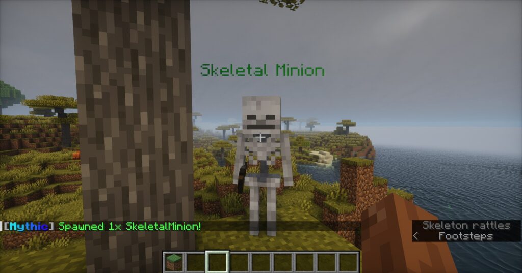 command.jpg	An admin using the /mm mobs spawn command to summon a custom Skeletal Minion in Minecraft