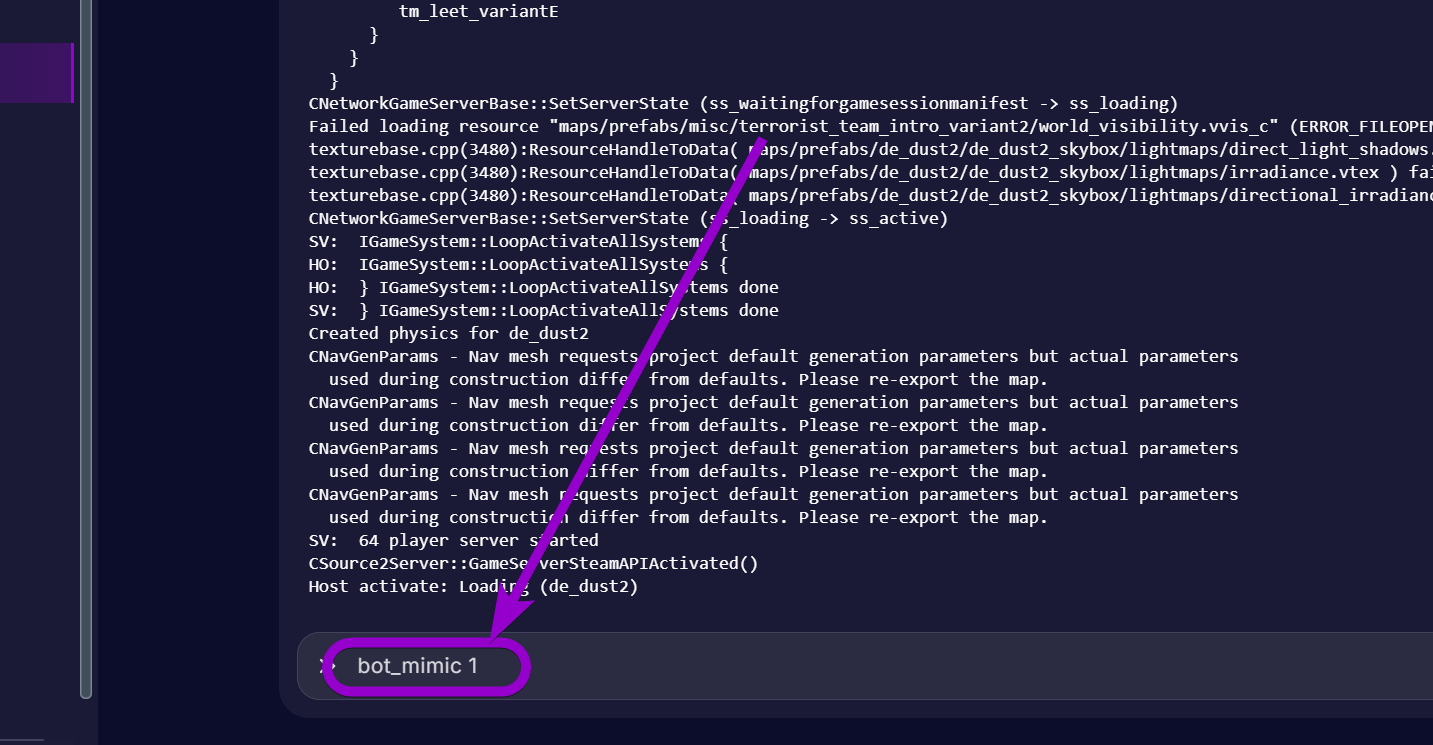 'bot_mimic' outlined with arrow