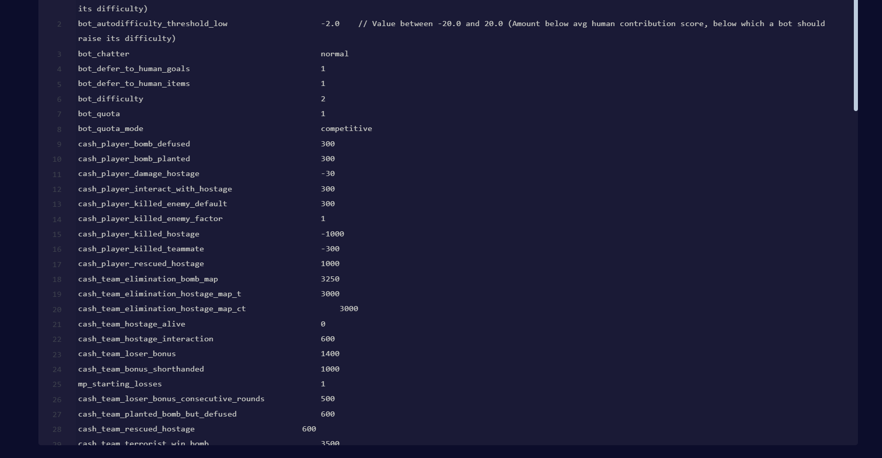 Edit 'gamemode_competitive.cfg' file