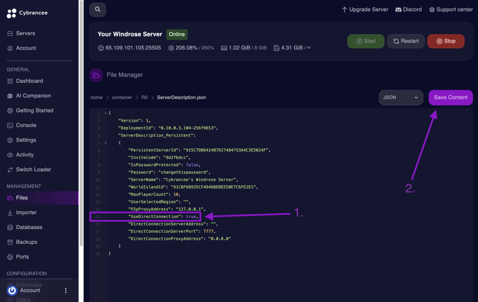 How To Enable or Disable Direct Connection on Your Windrose Server