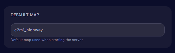 Changing Default Map to c2m1_highway