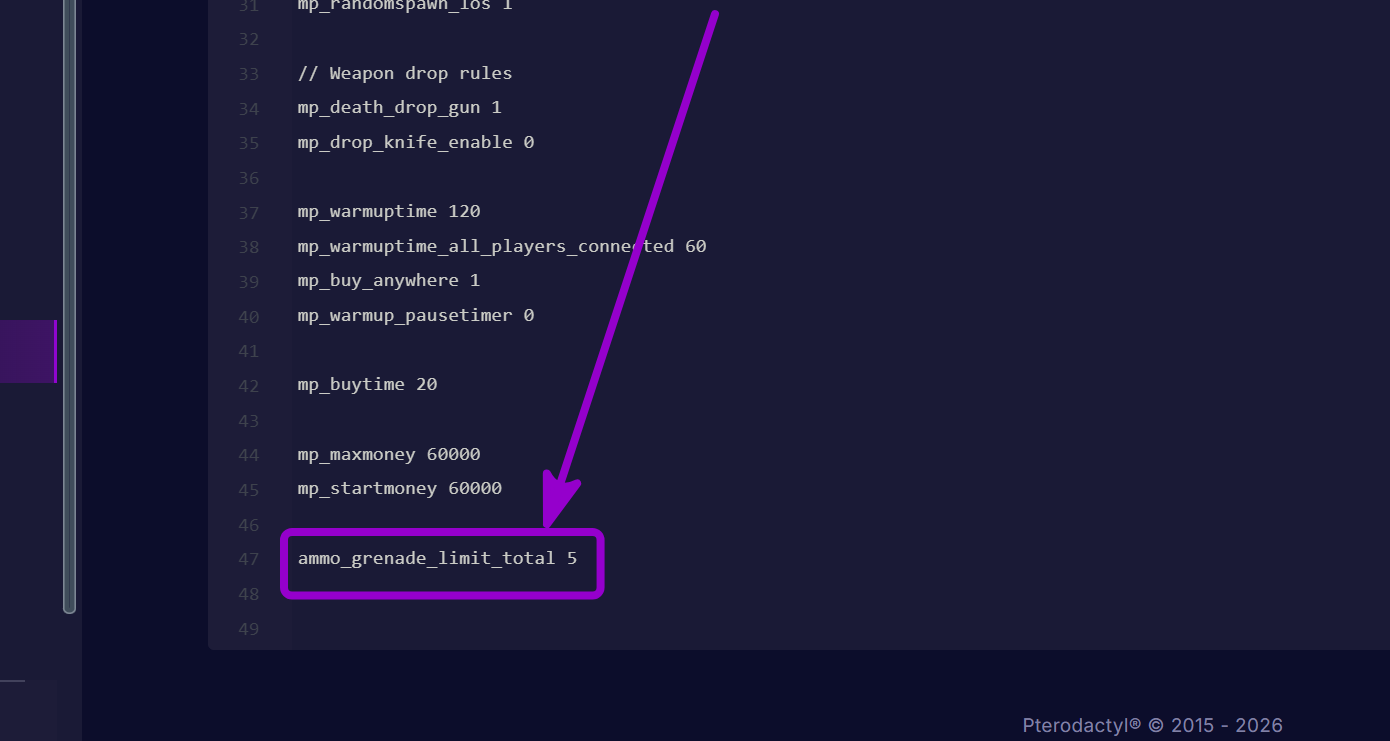 'ammo_grenade_limit_total' outlined with arrow