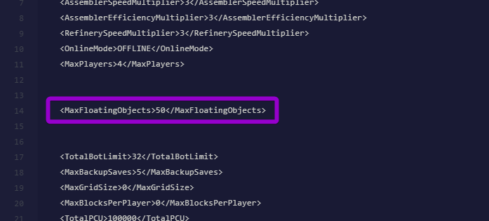 Locating and changing the MaxFloatingObjects setting