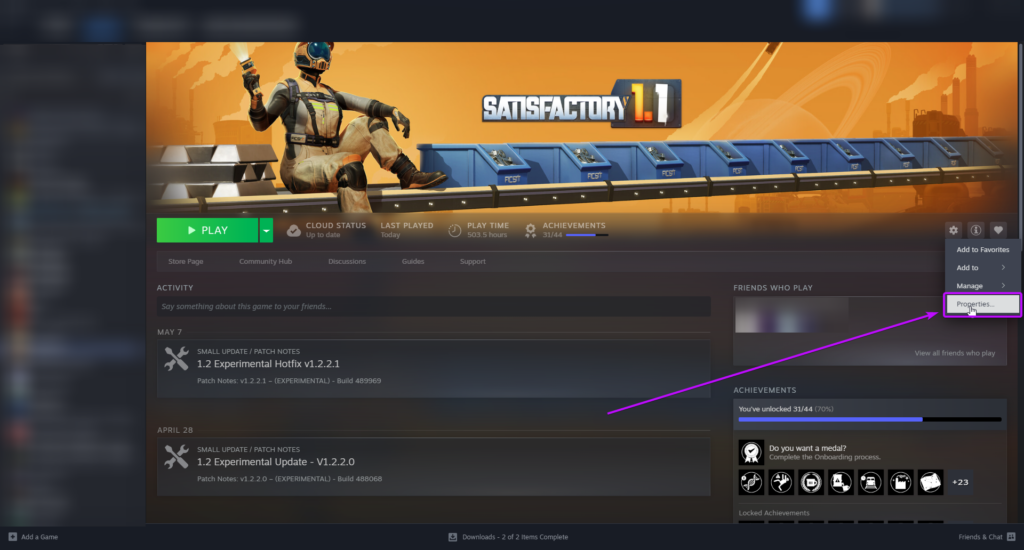 Steam - Satisfactory Step 2