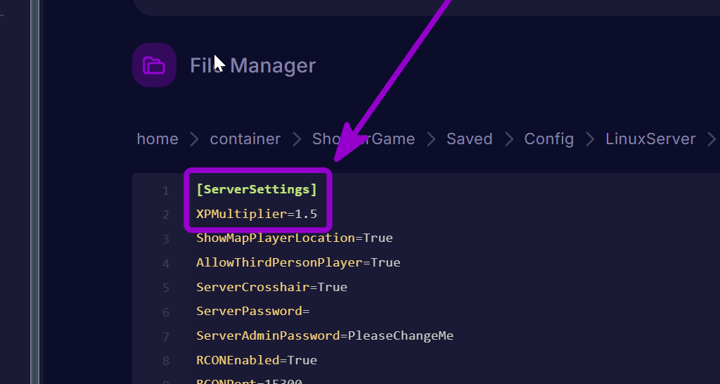 'XPMultiplier' outlined with arrow