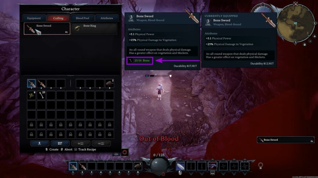 Vrising Verify RecipeCostModifier at 1.0