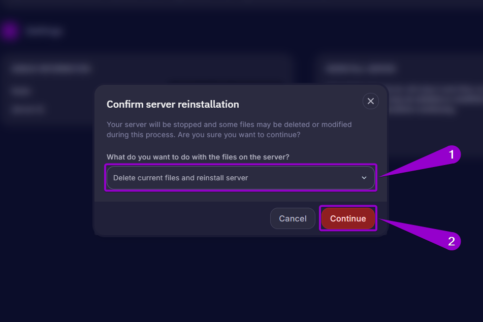Project Zomboid - Steps to delete the files and reinstall a Project Zomboid server