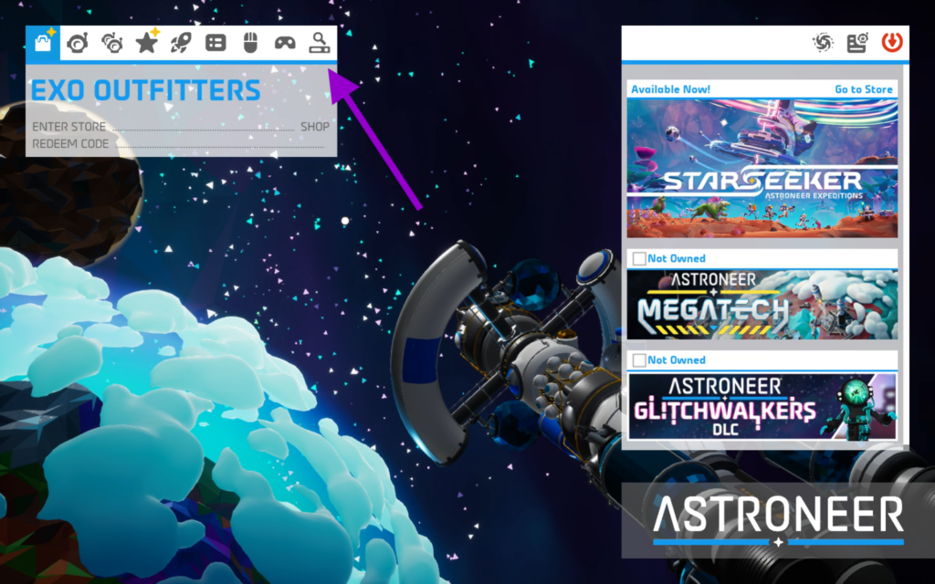 Astroneer Game Main Menu
