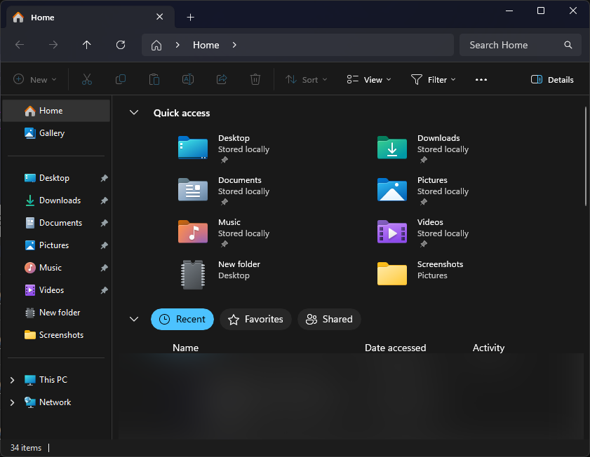 File explorer (rm) v2