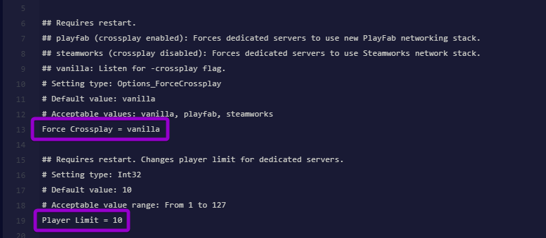 Selecting CW_Jesse.BetterNetworking.cfg inside the BepInEx config directory in the server file manager