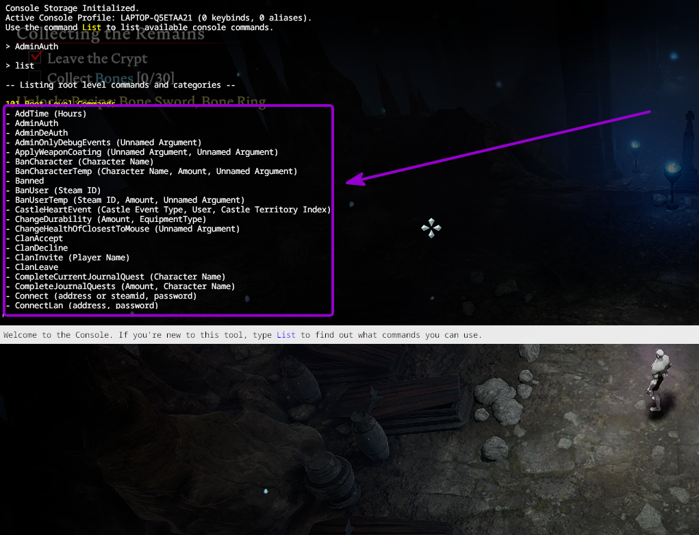 Vrising Admin Command List