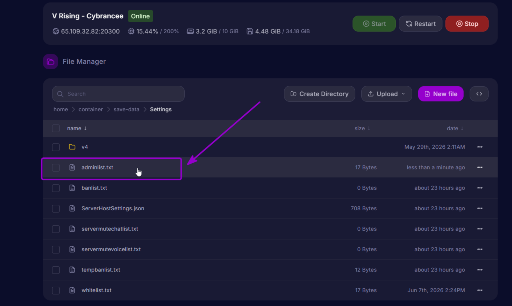 Vrising Locating Admin List