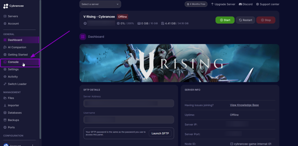 Vrising Console Tab
