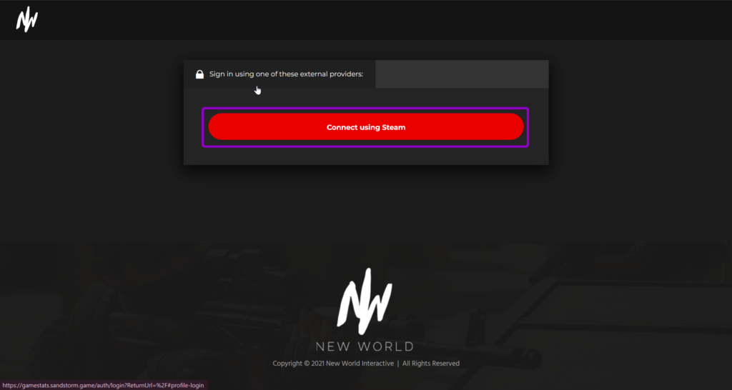 Connect using stream outlined with arrow