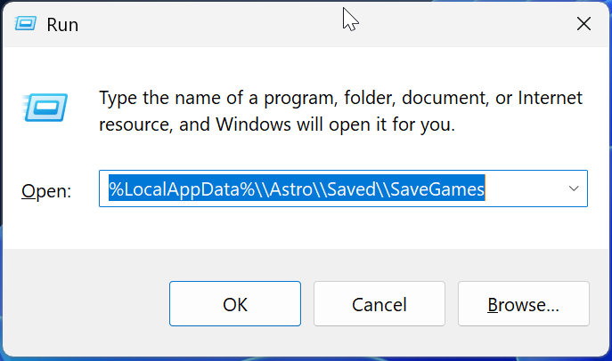 Locate your Local Save File